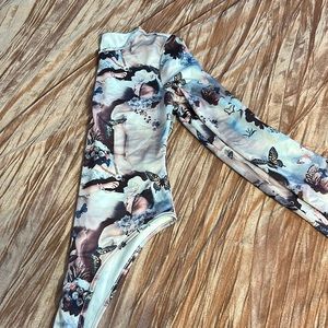 Painting print body suit Long sleeve